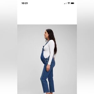 GAP Maternity Denim Overalls xl XL cottage core farmer girl work wear